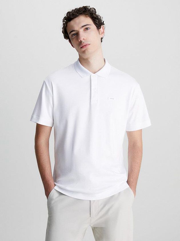 Calvin Klein USA Regular Fit Mens Polo White 8317465-AW